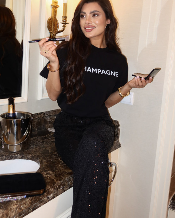 67 вечірні штани з паєтками